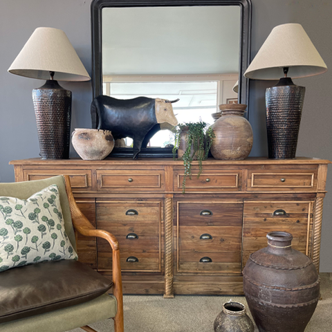 Cumbria 4 Door Sideboard - Black