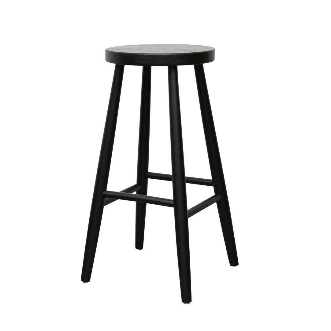 Vicchy Black Stool - 65cm