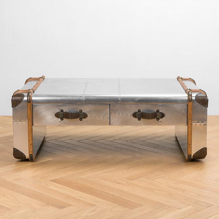 Jet Coffee Table - Aged Pewter Finish