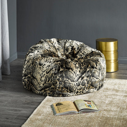 Heirloom Faux Fur Bean Bag - NZ Made - Sable - Cover Only