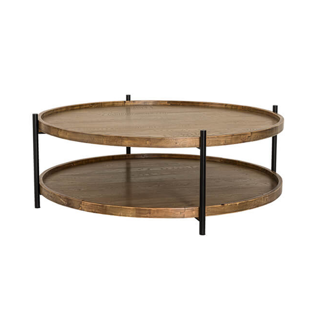 Blake Round Coffee Table - Natural - 100cm