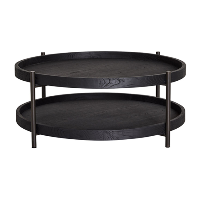 Blake Round Coffee Table - Black - 100cm