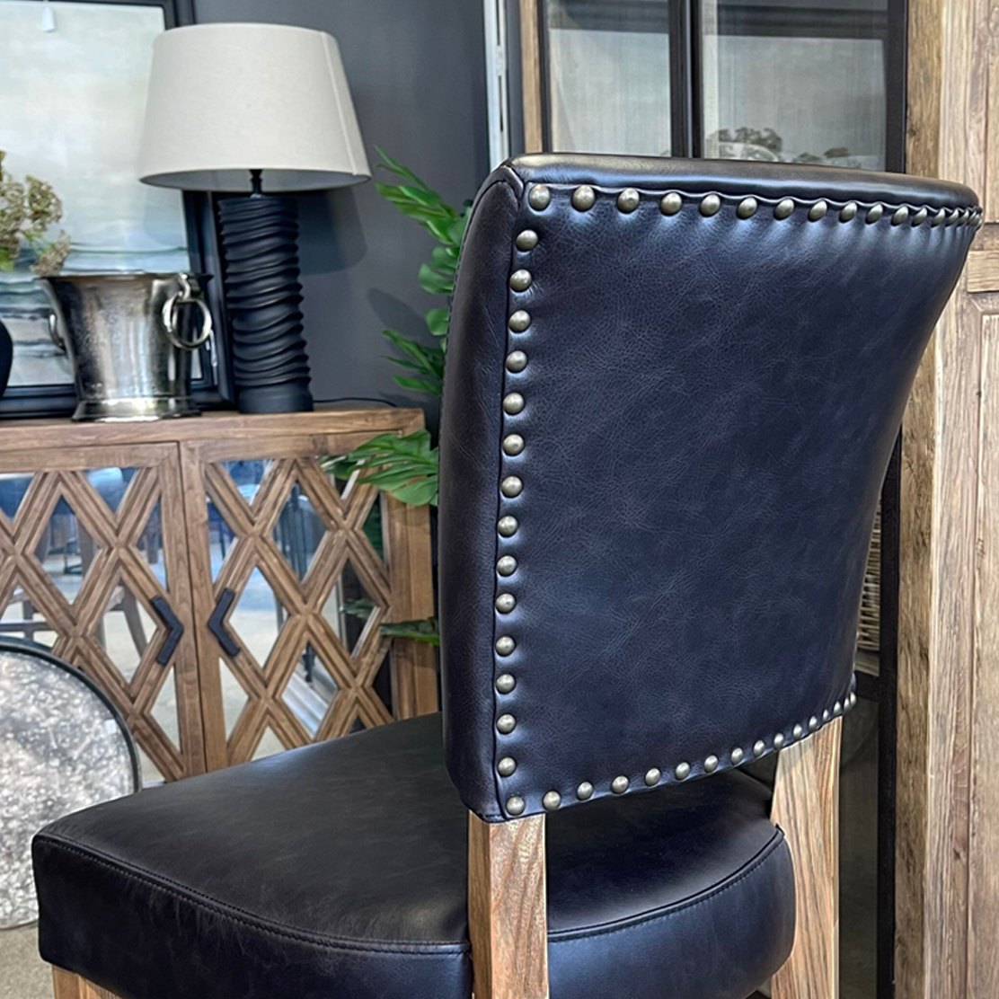 Brixham Leather Barstool  - Aged Leather