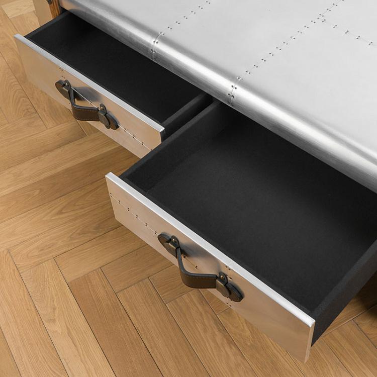 Jet Coffee Table - Aged Pewter Finish