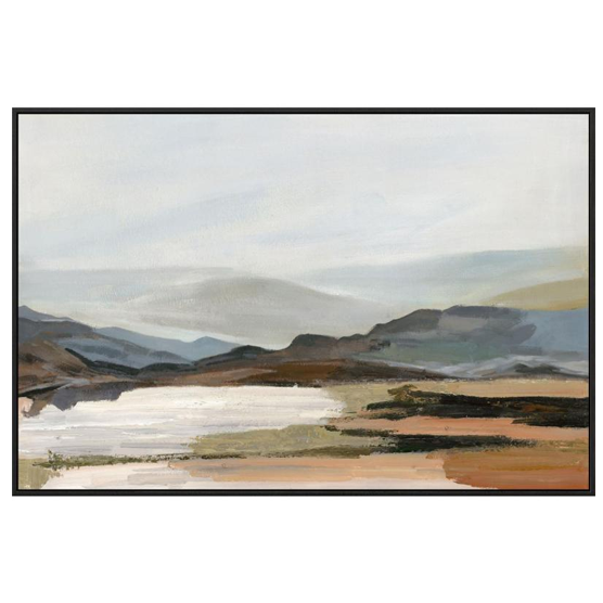 Countryside Canvas Print with Hand Painting