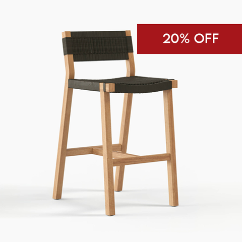 La Palma Teak Outdoor Barstool