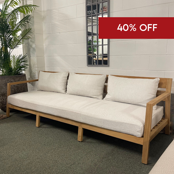 Devon Kisbee Outdoor 3 Seater Sofa  - 'Lopi Marble'