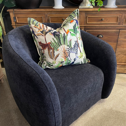 Mecca Swivel Chair - Navy