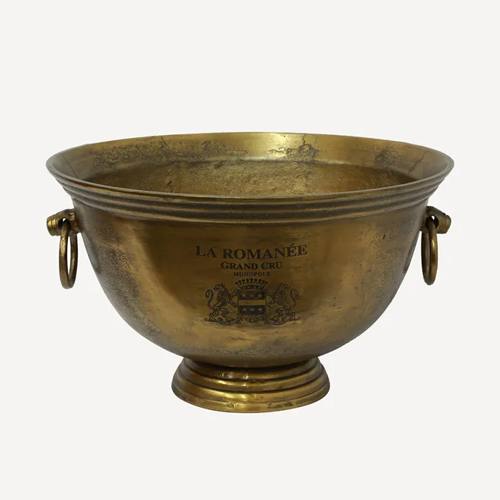 Romanee Large Wine Bucket - Aged Gold