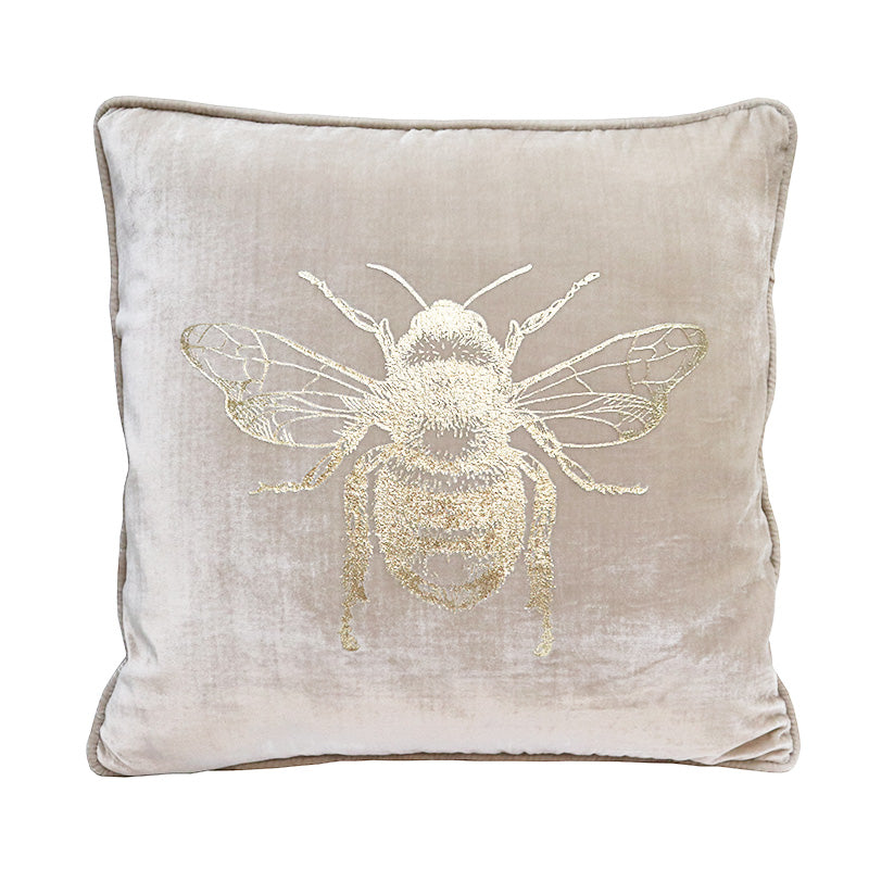 Bee velvet clearance cushion