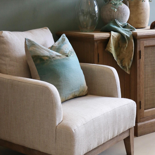 Mayfair Linen Armchair – Greenslades Furniture