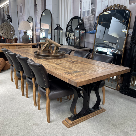 Pavia Elm Dining Table Natural - 1800