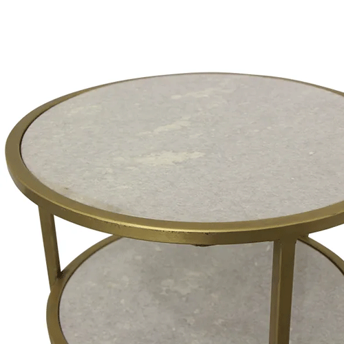 Prada 3 Tier Marble Side Table