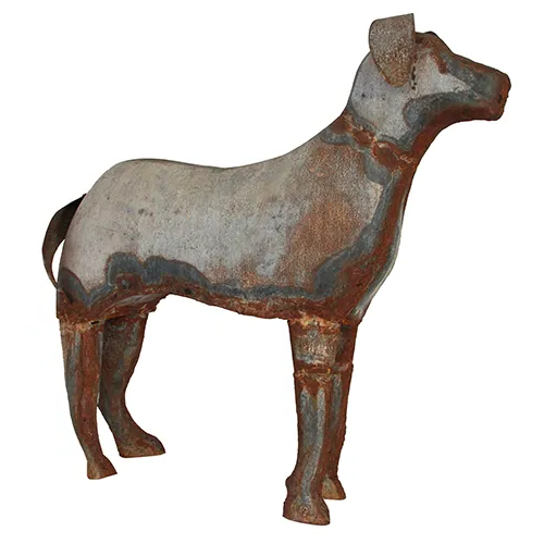 Ralph Rustic Metal Dog Statue