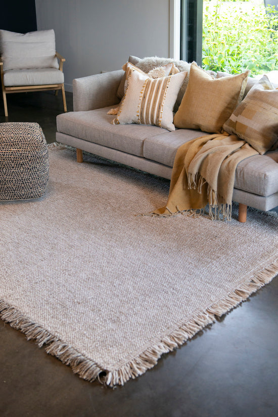 Ulster Floor Rug - White/Natural - 160 x 230cm