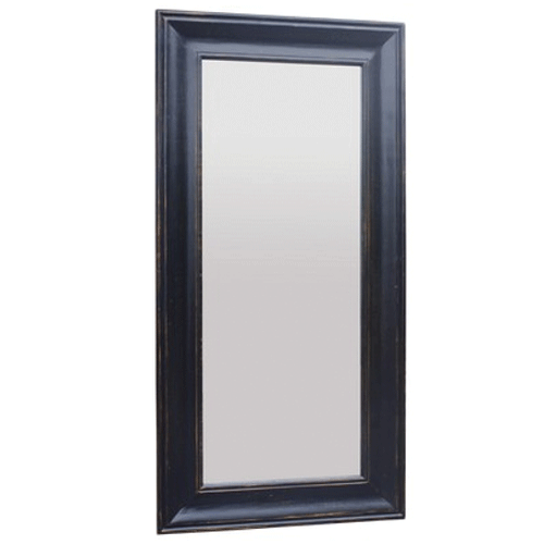 Solid Oak Learner Mirror - Aged Black