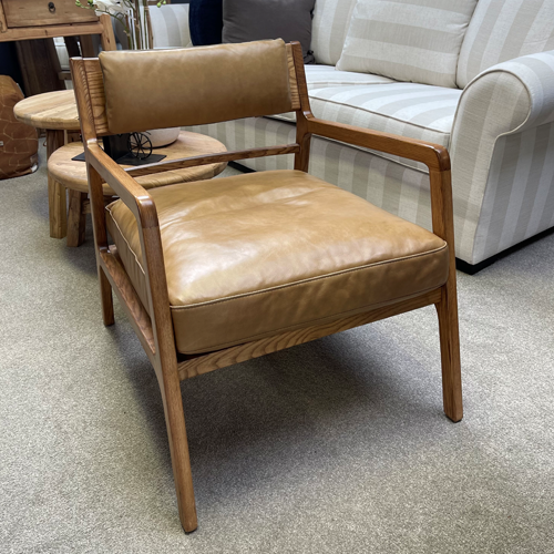 Kansas Leather Armchair - Tan